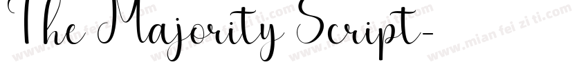 The Majority Script字体转换
